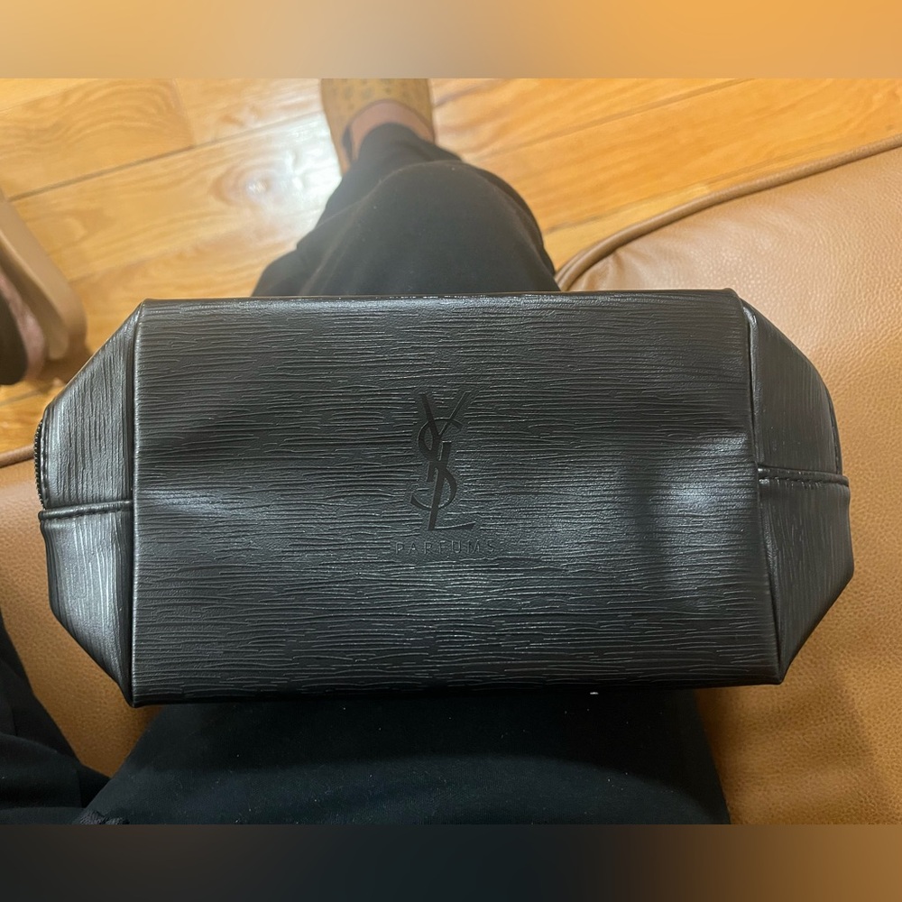Yves Saint Laurent 1 Day Sale Elegant Black Toiletry Bag